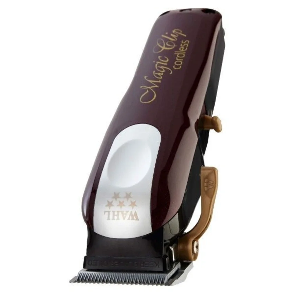 Wahl Professional 5-Star Cordless Magic Clip Hair Clipper Burgundy 8148